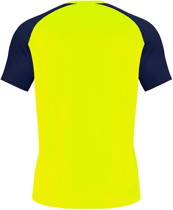 Camiseta de fútbol personalizada con dorsal o número y nombre. Color amarillo y azul. Tallas adulto S, M, L, XL. Envíos a toda España.