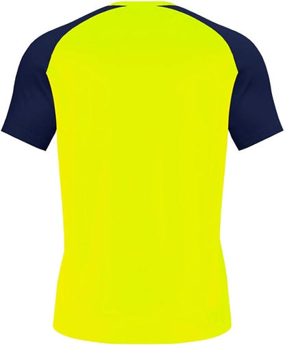 Camiseta de fútbol personalizada con dorsal o número y nombre. Color amarillo y azul. Tallas adulto S, M, L, XL. Envíos a toda España.