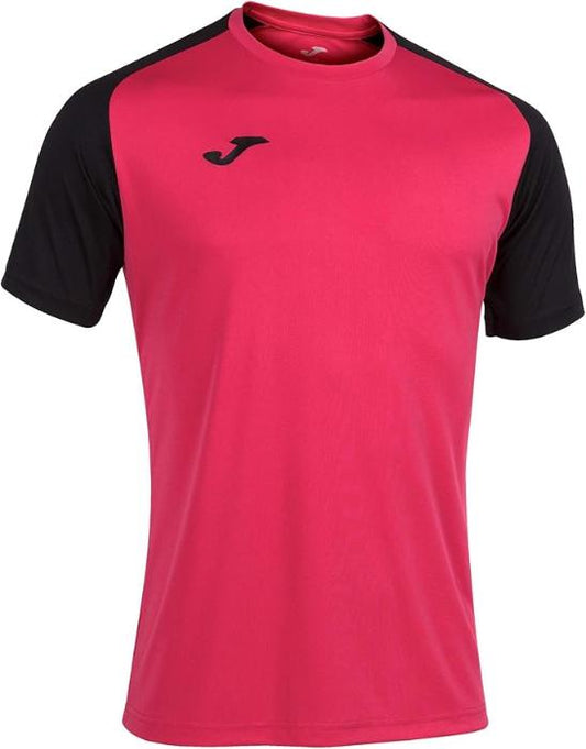 Camiseta de fútbol personalizada con dorsal o número y nombre. Color rosa y negro. Tallas adulto S,M,L,XL. Envíos a toda España.